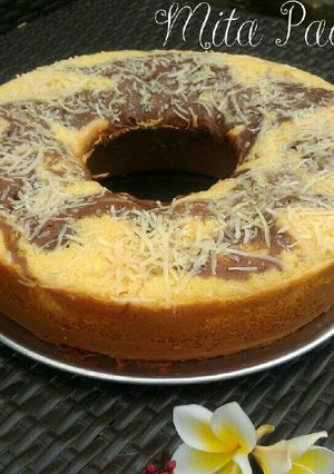 Foto resep Bolu Marmer Tape Keju (dengan baking pan)