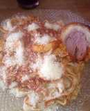 Pollo relleno con jamón