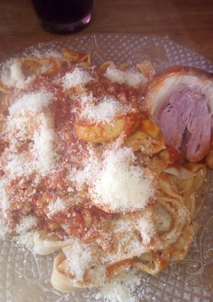 Una foto de Pollo relleno con jamón