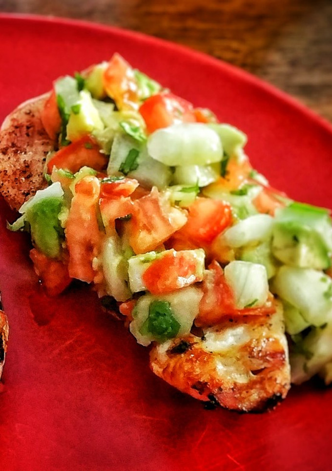 A picture of Cucumber Salsa.