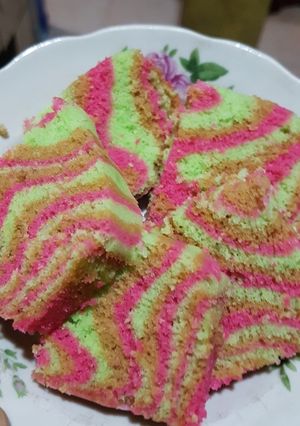 Foto resep Bolu pelangi