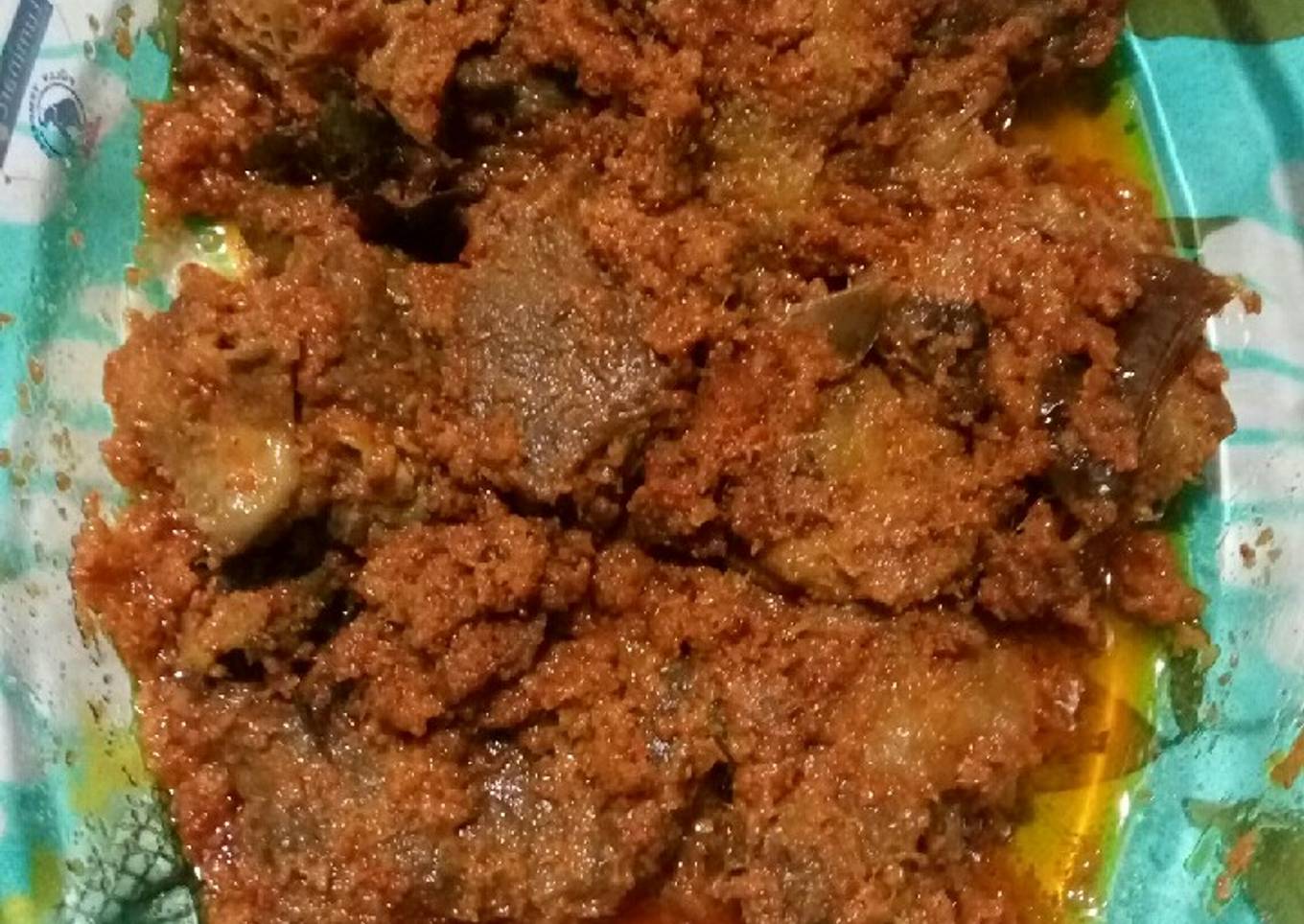 Rendang daging sapi (presto)