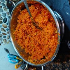 Gajar halwa A picture of Gajar halwa.