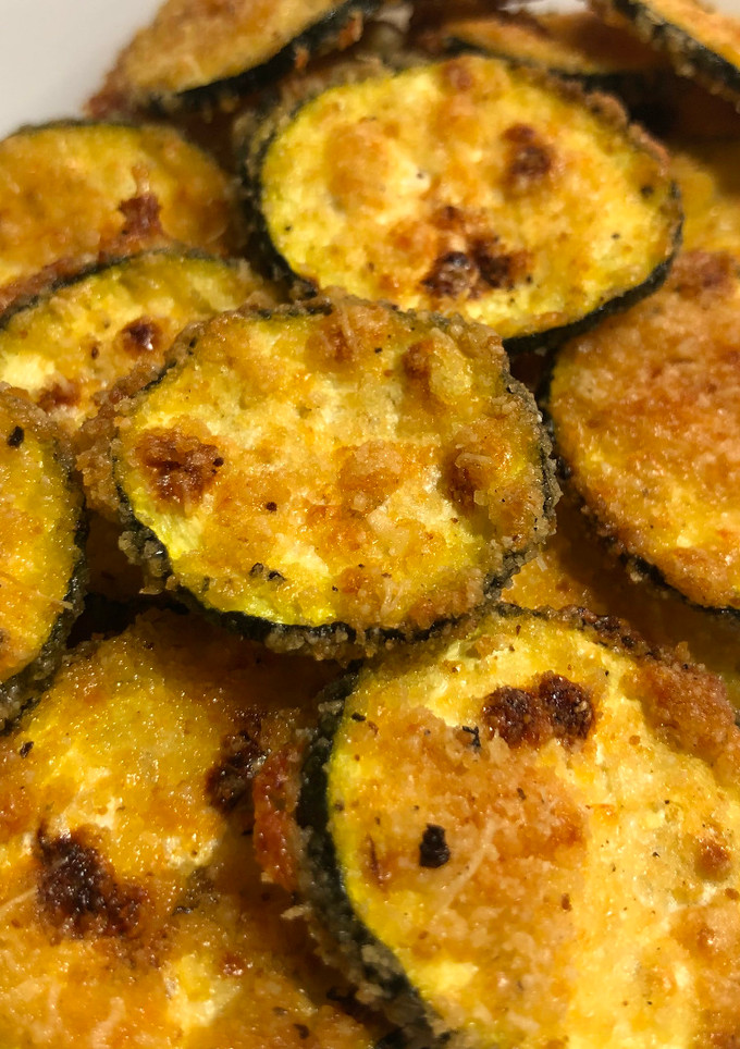 Una foto de Chips de calabacín