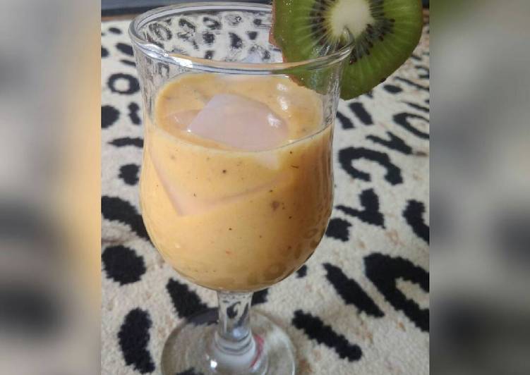 Langkah Mudah untuk Membuat Mango kiwi berry juice tanpa gula Anti Gagal