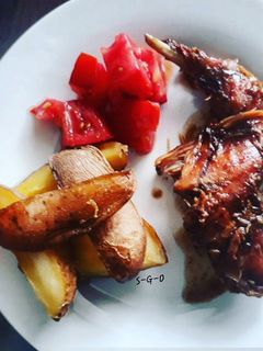 Una foto de Conejo a la olla