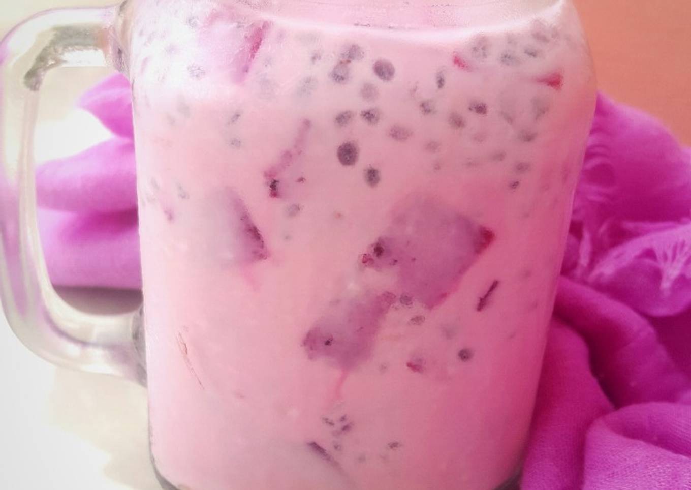 Es Jely Susu Buah Naga