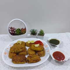 A picture of Russian cutlets.