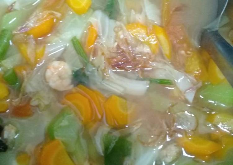 Resep Sup udang sehat..(Buat sikecil jg bisa ank saya 13 bln) yang Sempurna