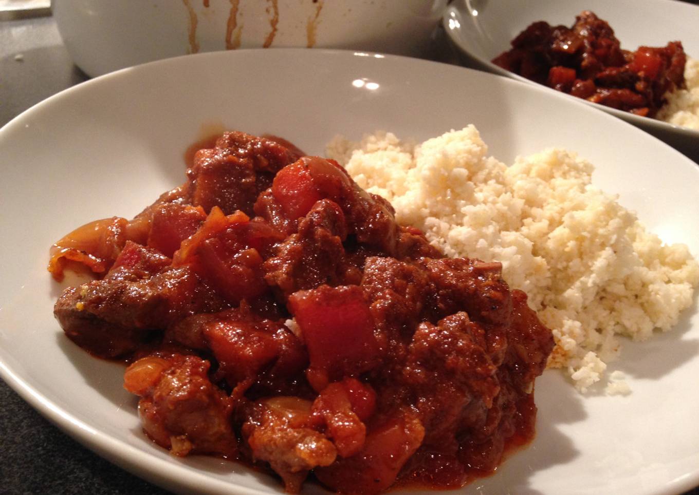 Spiced Lamb with Cauliflower Rice