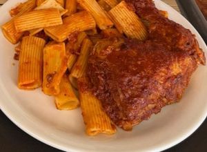 Foto de Frango estufado com massa