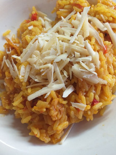 Una foto de Paella