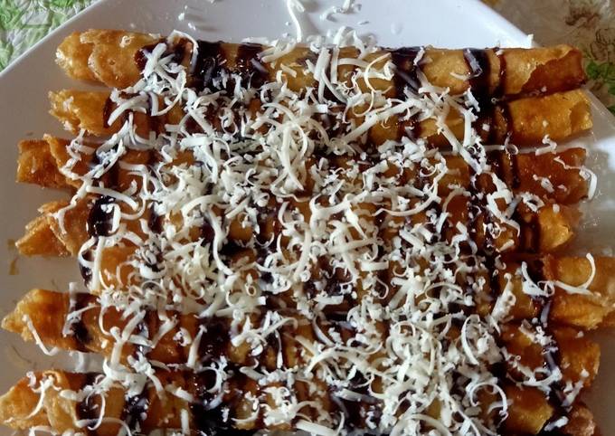 Resep Banana spring roll/ pisang kulit lumpia yang Enak
