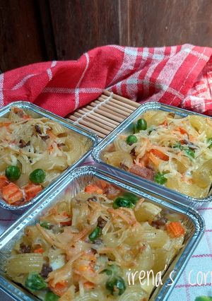 Foto resep Macaroni schotel with veggies