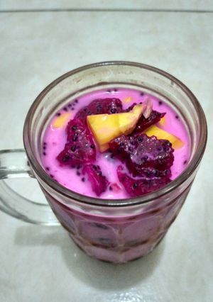 Foto resep Es buah naga nangka
