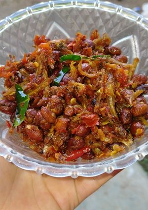 Foto resep Sambal teri kacang simple