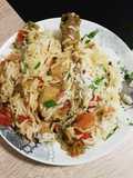 Muslitos de pollo con arroz basmati