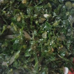 A picture of Fried terere.