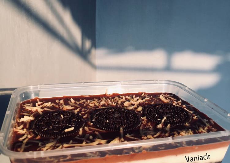 Cara mengolah Oreo Choco Cheese Dessert Box , Bikin Ngiler