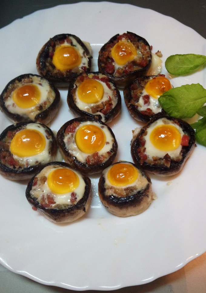 Una foto de Aperitivo de champiñón relleno