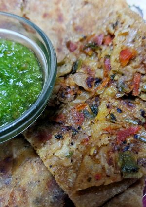 A picture of Veg Mughlai Paratha.