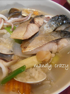 海味 ~ 鯖魚海鮮粥 的食譜成品照片