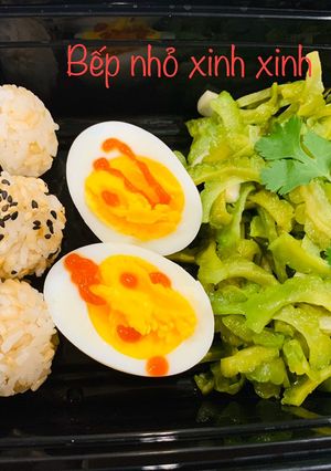 Hình của món Cơm mướp đắng (khổ qua)xào tỏi.