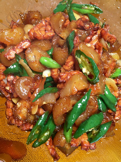 Foto resep Oseng kikil tempe cabe hijau