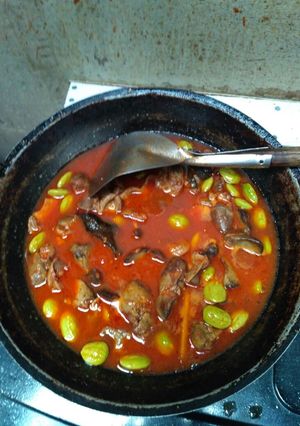 Foto resep Balado Ati Ampela with peuteuy