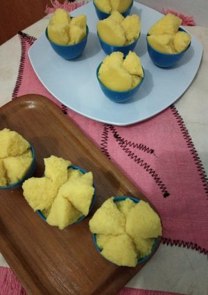 Foto resep Kue mangkok mekar/ kue apem tepung beras
