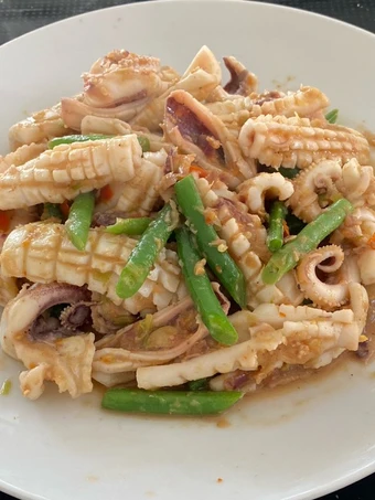 Easy Way Prepare Recipe Stir Fried Squid with Shrimp Paste that is Really Delicious, Perfect}