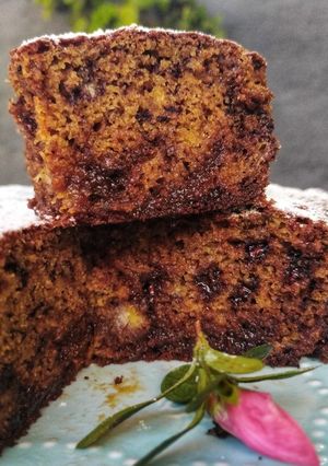 Una foto de Pan integral de banana 🍌 y chocolate 🍫