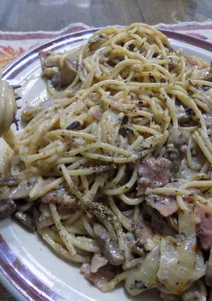 Una foto de Fideos largos al disco