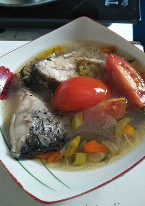 Foto resep Ikan mas rebus kuah asem