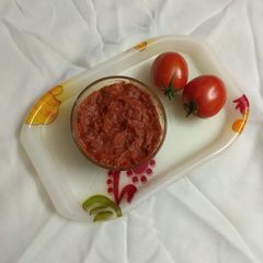 Tomato garlic chutney A picture of Tomato garlic chutney.