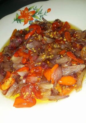 Foto resep Sambal bawang merah + rawit merah sangat simple