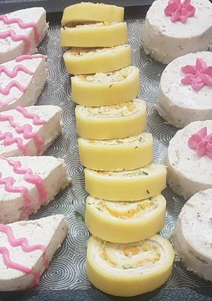 عکسی از دستور (فینگر فود) راتای مرغ و گردو
