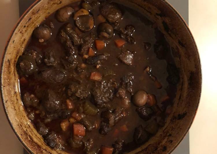Steps to Prepare Ultimate Venison and chestnut casserole