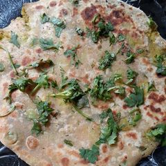 A picture of Sattu stuff paratha.