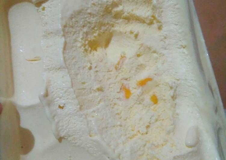 Ice cream manggo#homemade