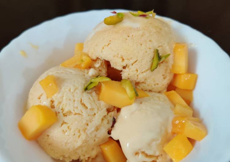 Recipe of Super Quick Homemade Mango ice cream