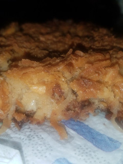 A picture of Almond Joy cookie bars.