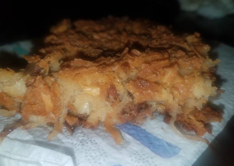 Recipe of Super Quick Homemade Almond Joy cookie bars