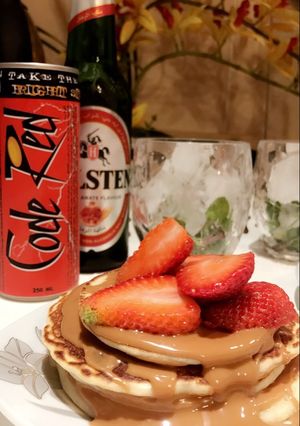 صورة لوصفة بانكيك 🍯🍓