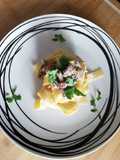 Tagliatelle with Mushrooms, Sausage, and Cream