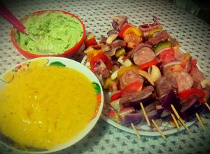 Una foto de Brochetas Mar y Tierra