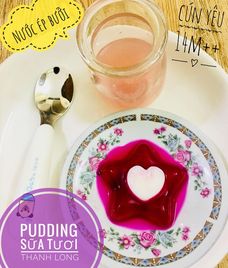 pudding sữa công thức