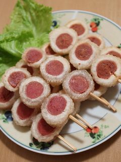 Foto resep Sate Sosis Gulung
