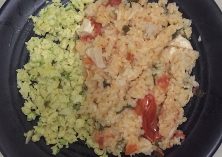 Nasi Ayam Telur Orak Arik Rice Cooker