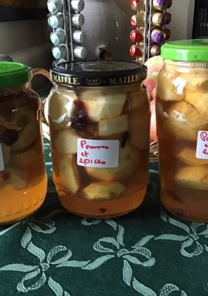 Une photo de Pommes au sirop et épices